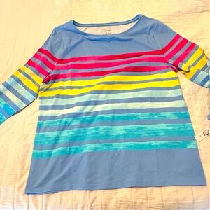 Talbots BRAND NEW stripe top XL